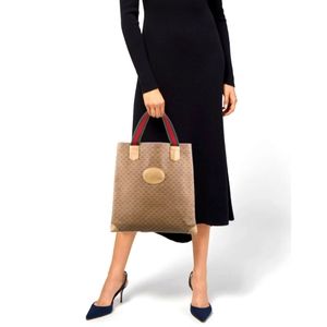 GUICCI VINTAGE WEBB MICRO MONOGRAM GG LOGO TOTE